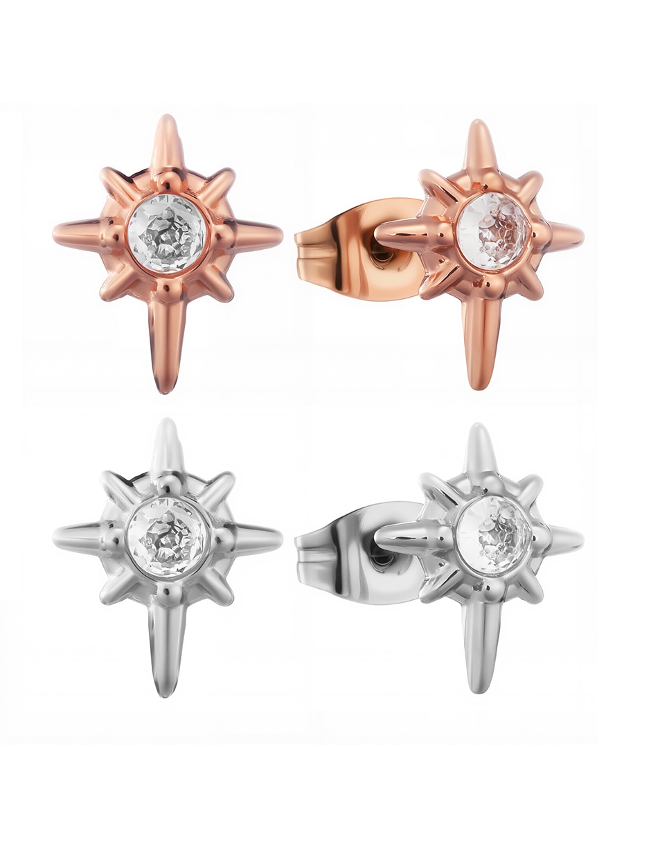 Broqueles de estrella con acabado pulido zirconia 1