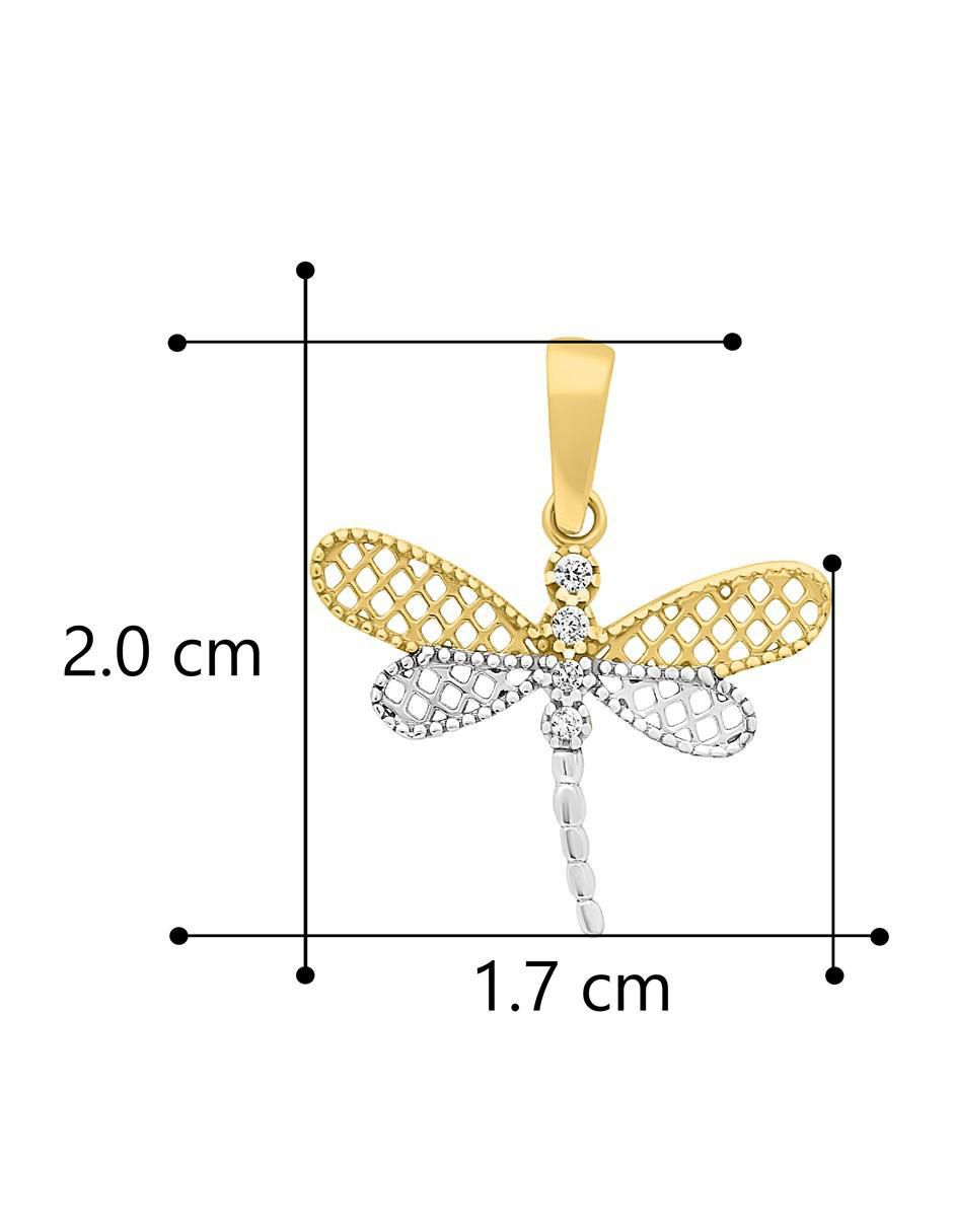 Dije de libélula de oro 10 K 4
