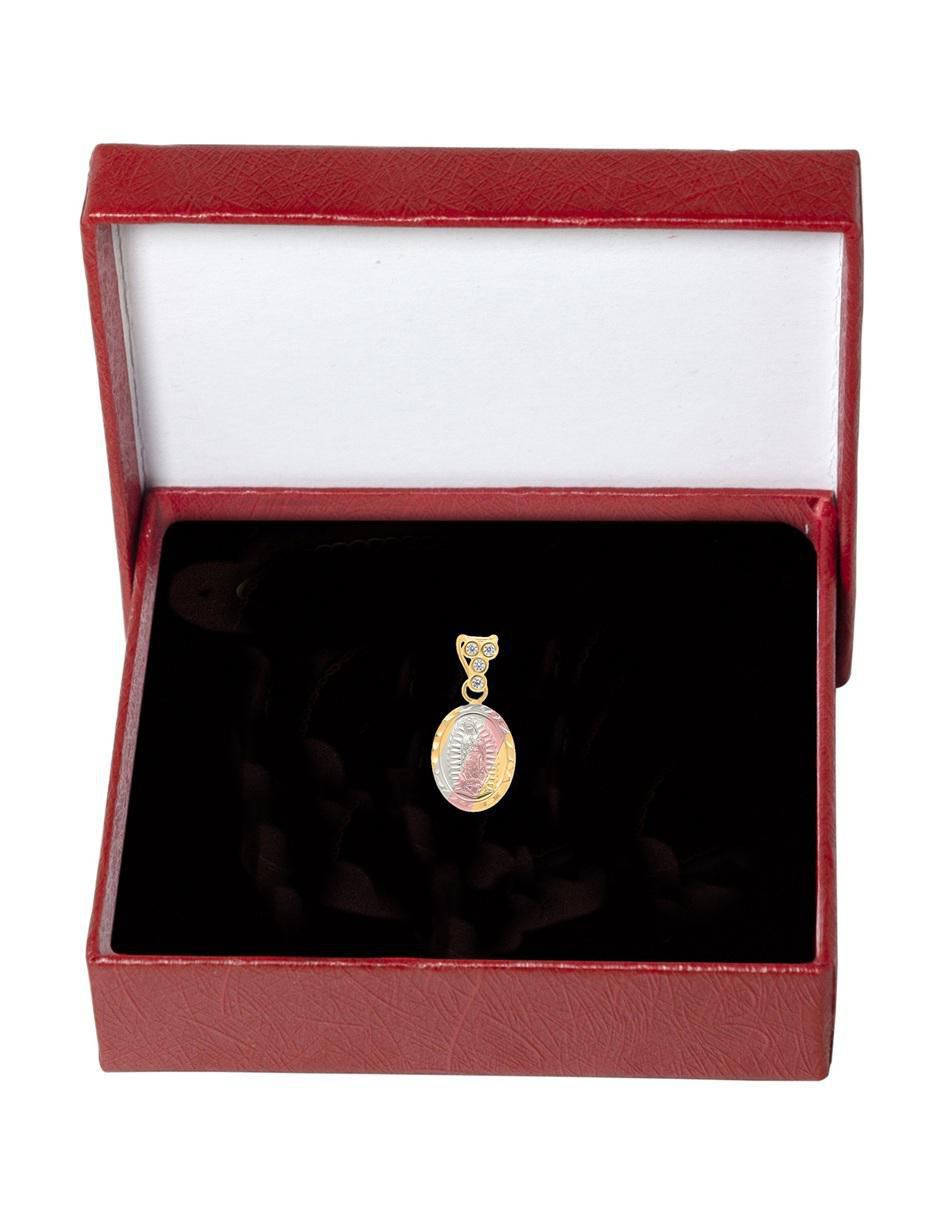 Medalla ovalada virgen de guadalupe de oro 10 k zirconia Medalla ovalada virgen de guadalupe de oro 10 k zirconia