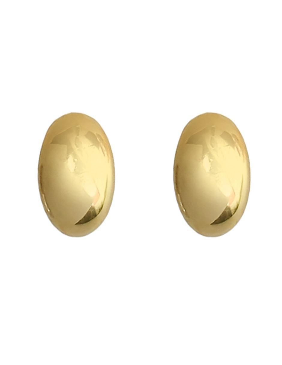 Aretes de plata P 925 con acabado chapa de oro 1