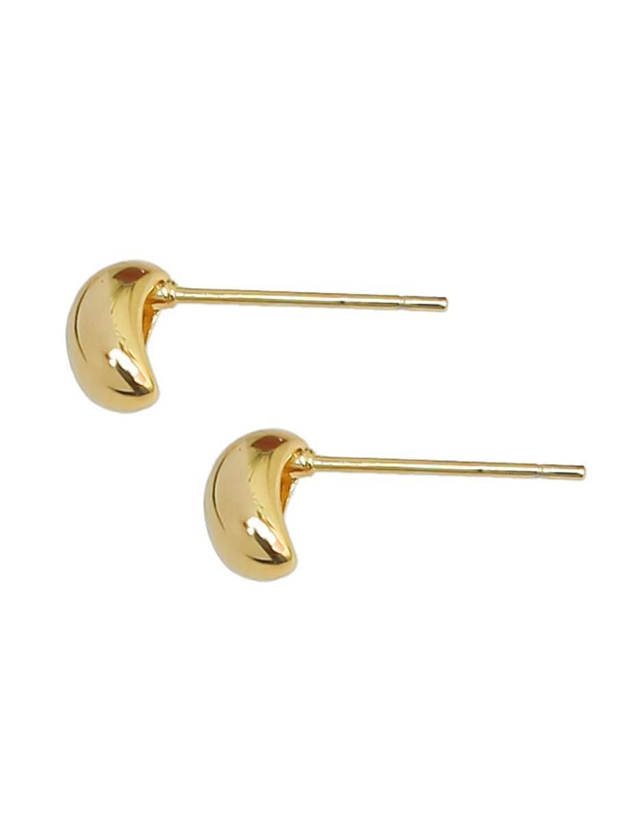 Aretes de plata P 925 con acabado chapa de oro 2