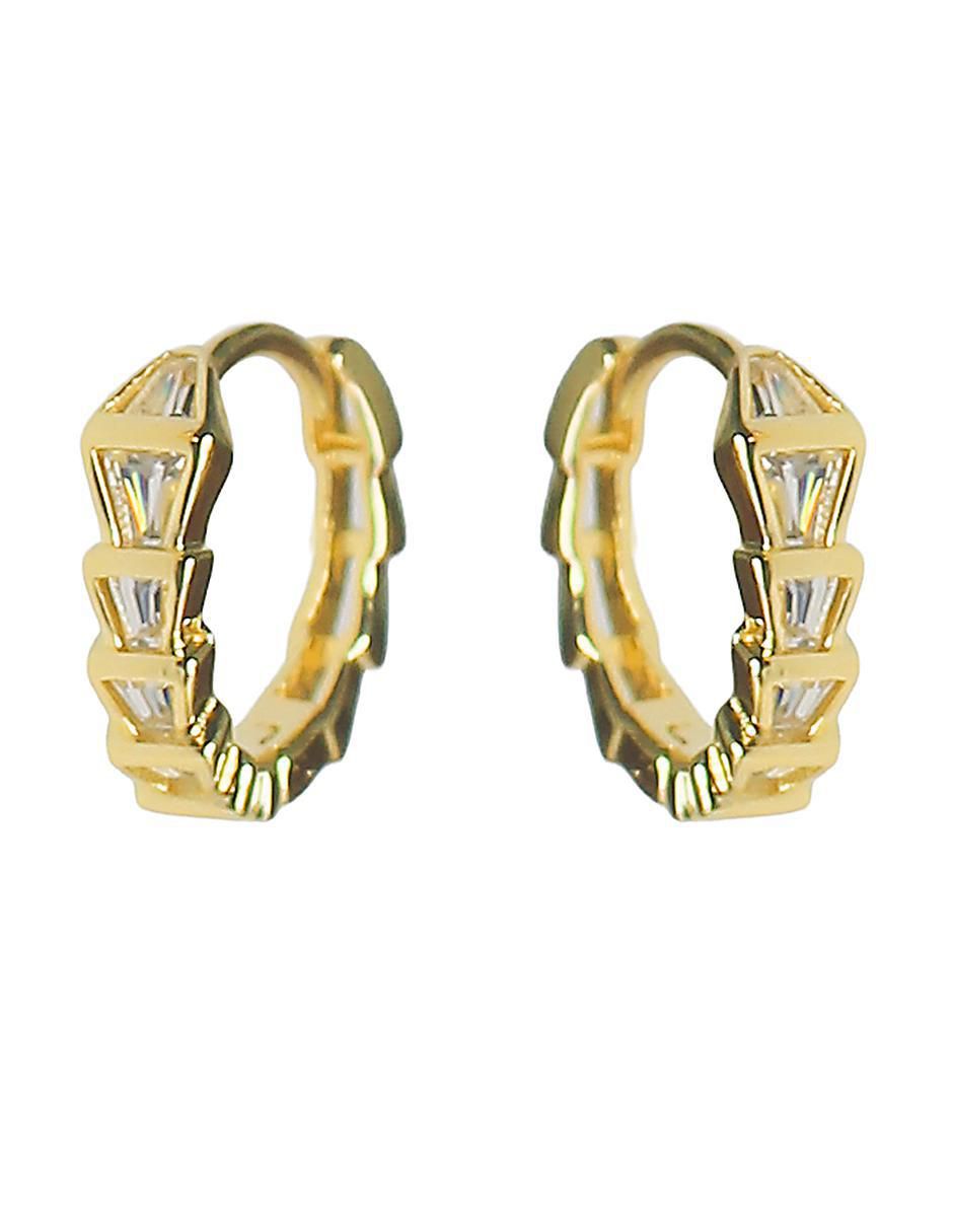 Aretes de plata P 925 con acabado chapa de oro Aretes de plata P 925 con acabado chapa de oro
