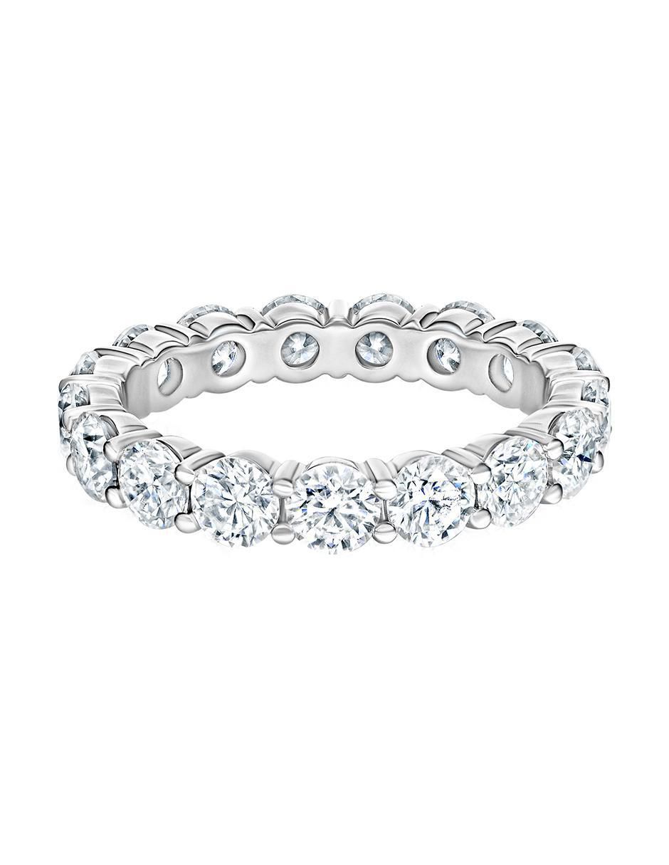Anillo Gladkova Joyería 14 K de oro Moissanita acabado pavé