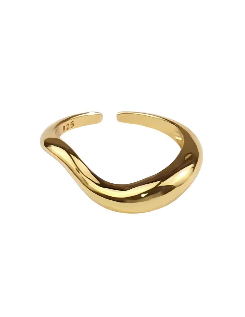 Anillo Plata P 925 de plata chapa de oro