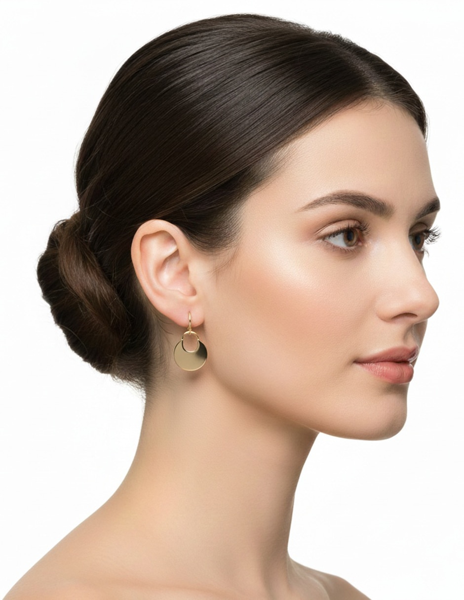 Aretes con acabado brillante 4