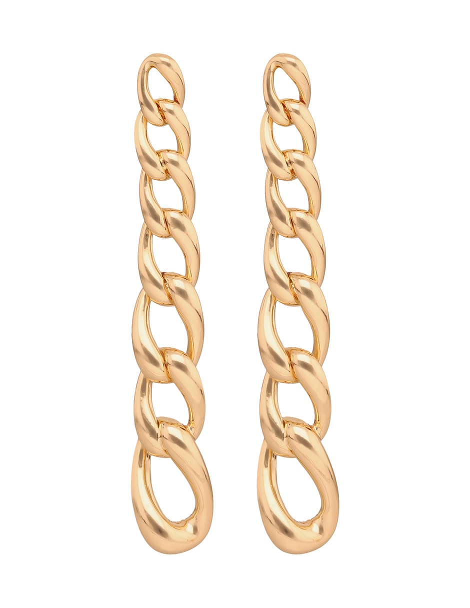 Aretes cortos de eslabones Forever Linked con acabado brillante 1