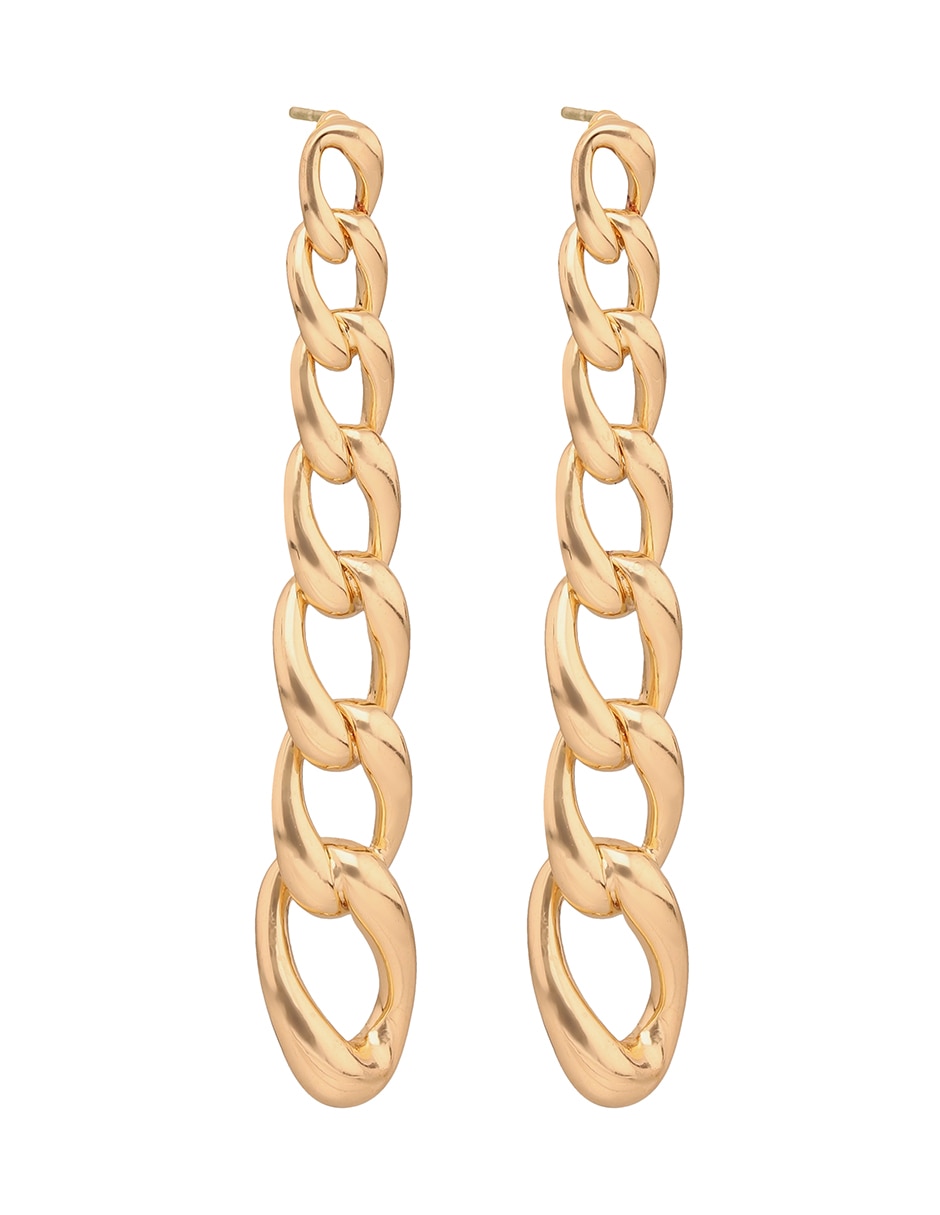Aretes cortos de eslabones Forever Linked con acabado brillante 2