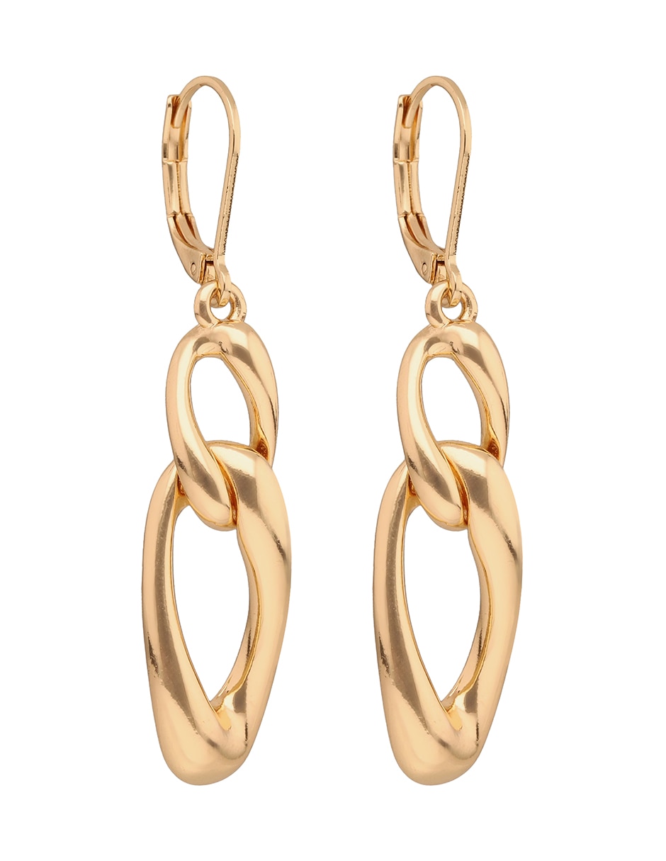 Aretes de eslabón Forever Linked con acabado brillante 3