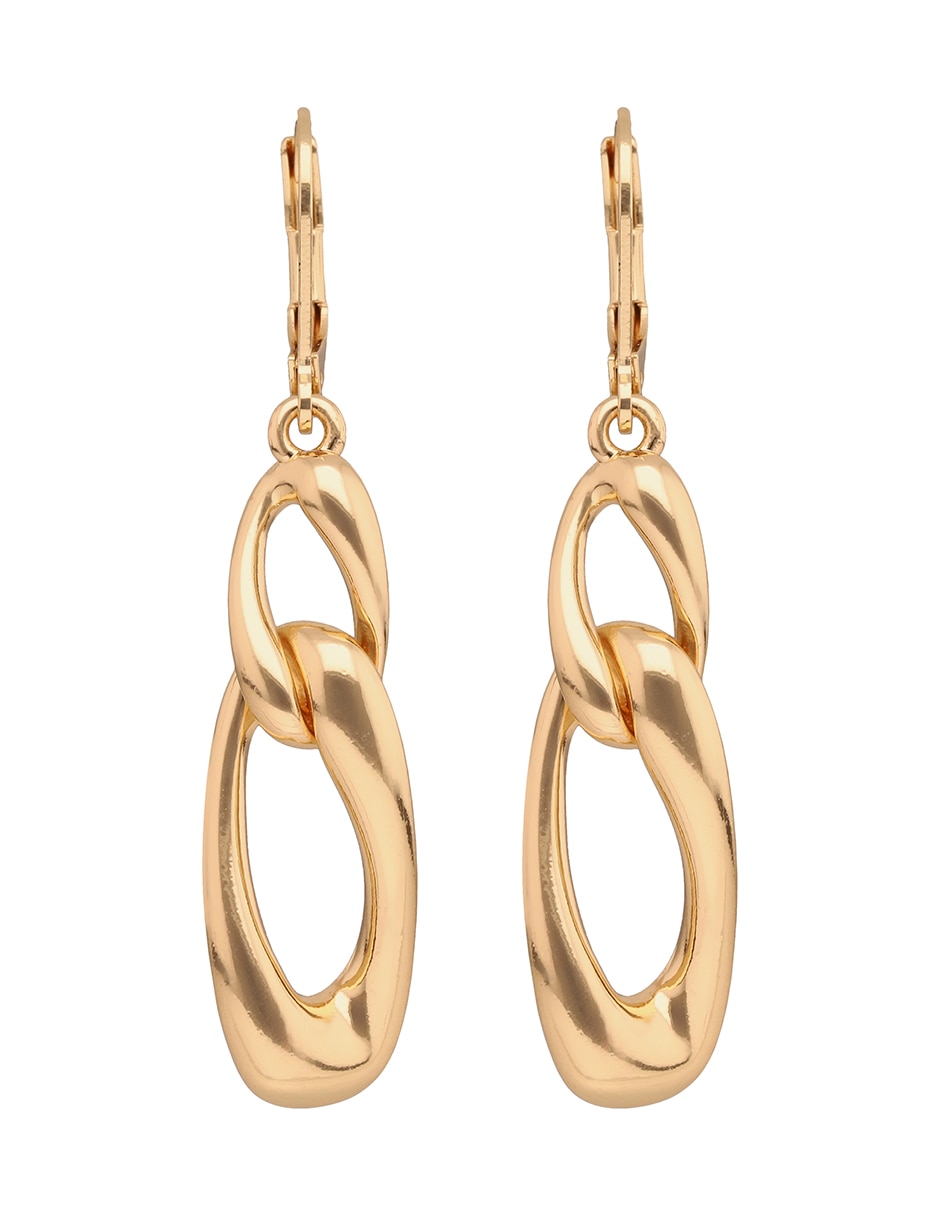 Aretes de eslabón Forever Linked con acabado brillante