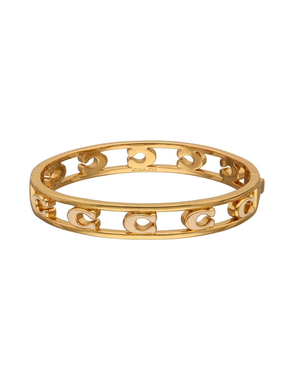 Pulsera coach de latón coaug25mrkt3 con acabado liso