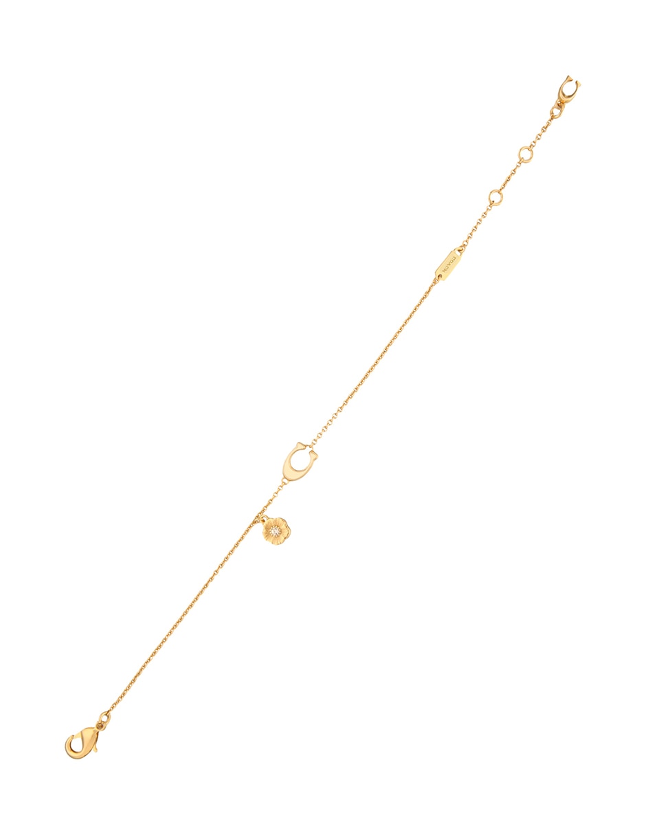 Pulsera coach de latón coaug25mrkt3 con acabado liso