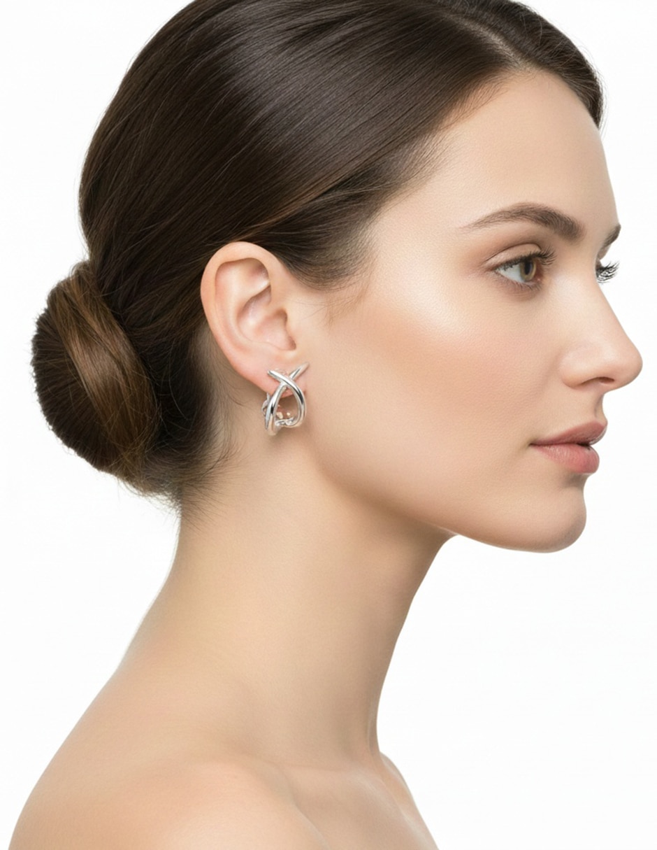 Aretes Clip Capsule con acabado pulido 2