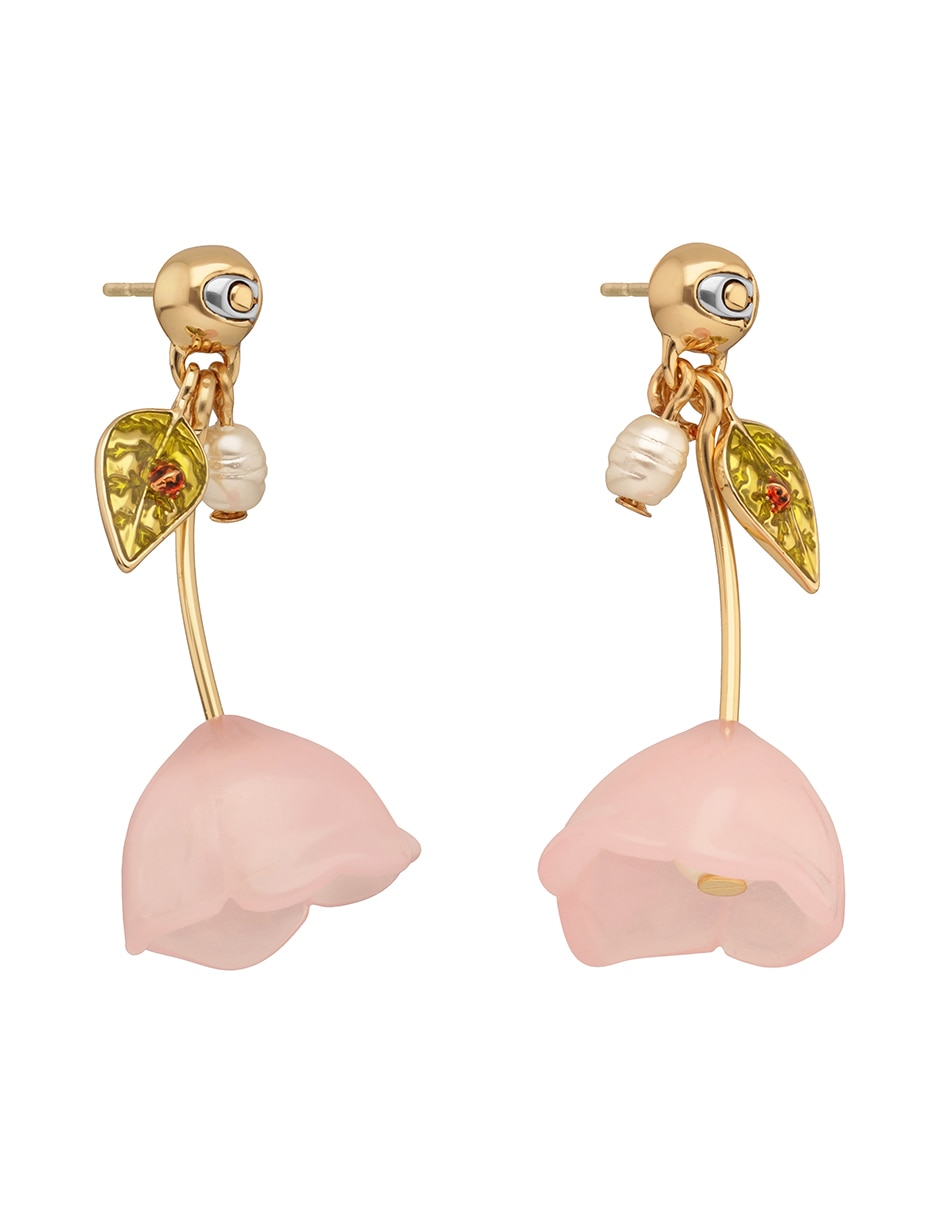 Aretes cortos con acabado brillante 2
