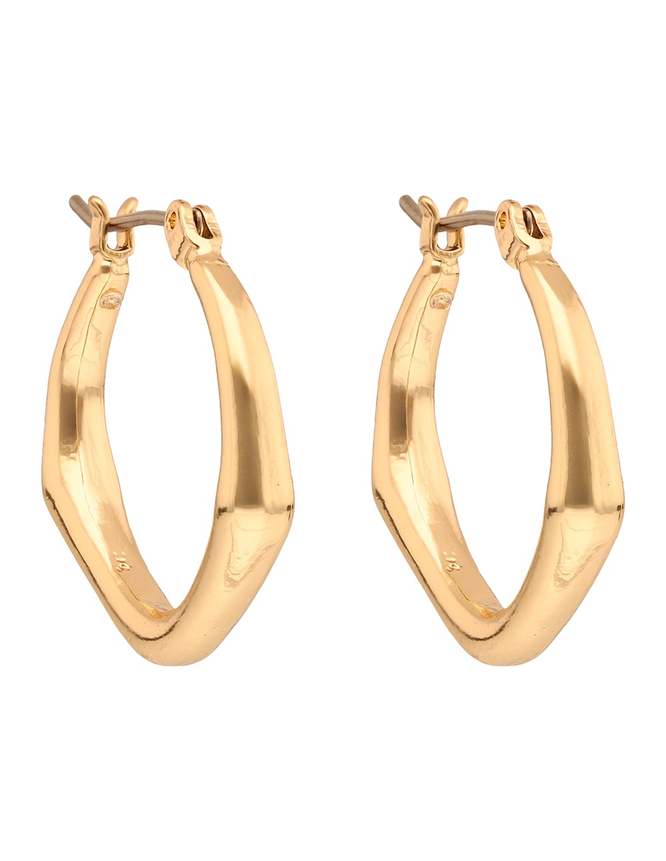Aretes cortos con acabado brillante 2