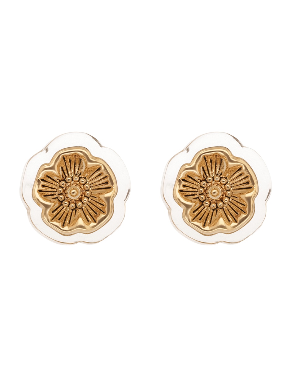 Aretes cortos COAUG25MRKT2 con acabado brillante 1
