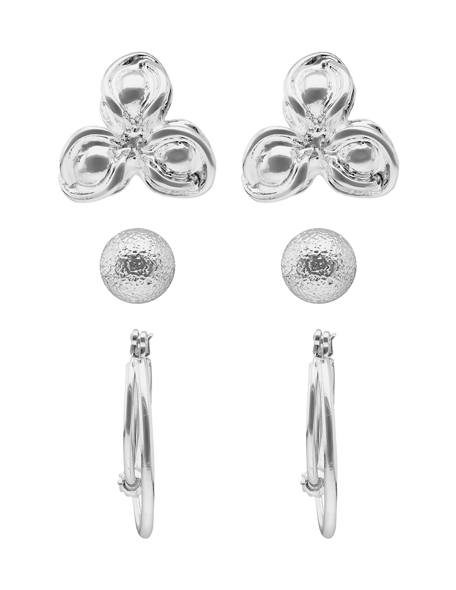 Set de aretes Napier Ears con acabado pulido