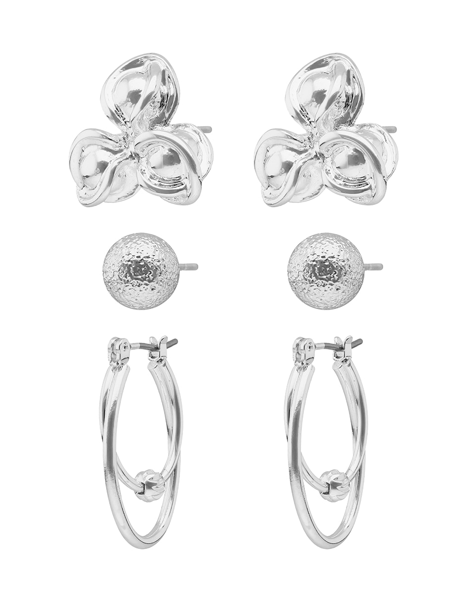 Set de aretes Napier Ears con acabado pulido