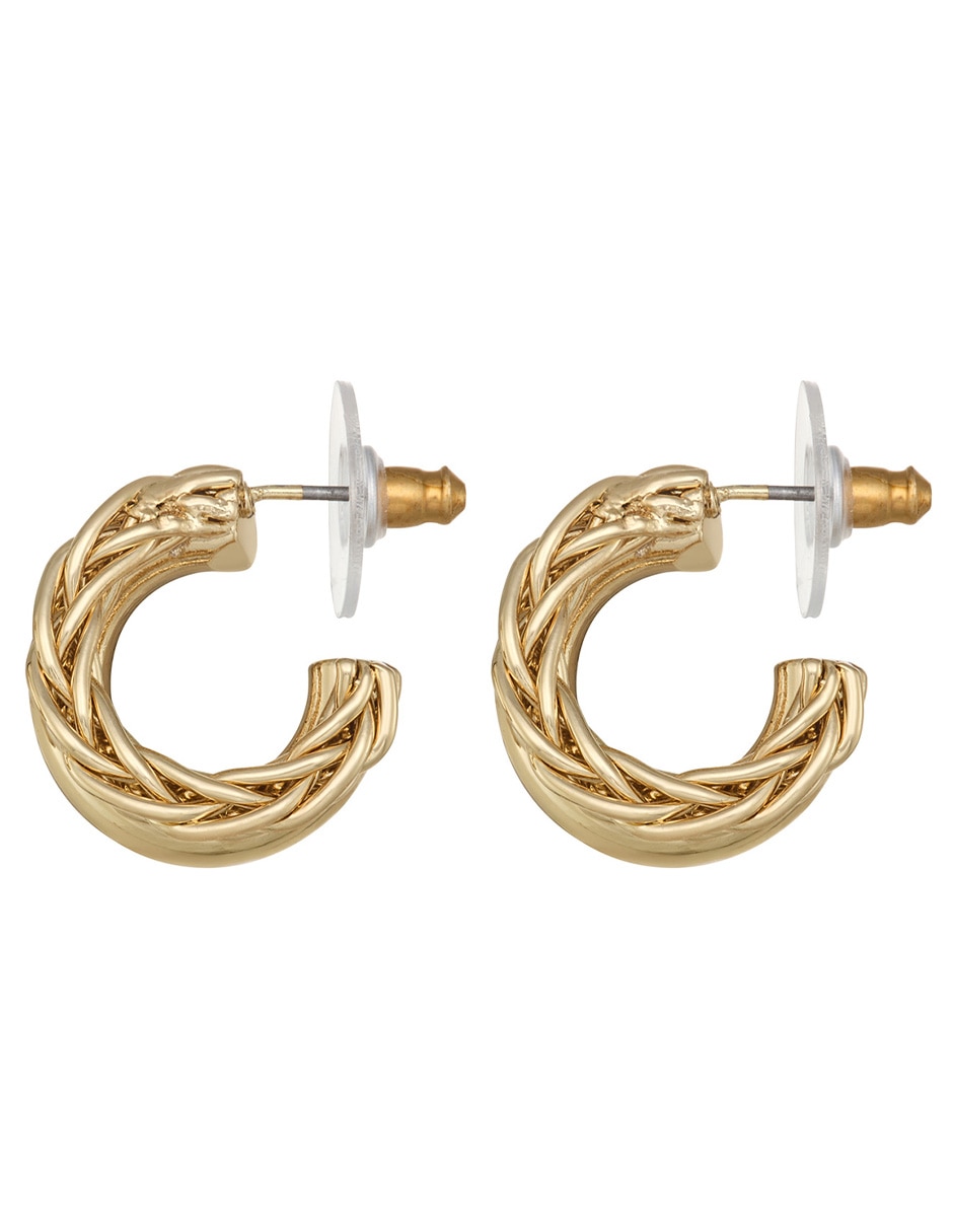 Aretes cortos con acabado brillante 2