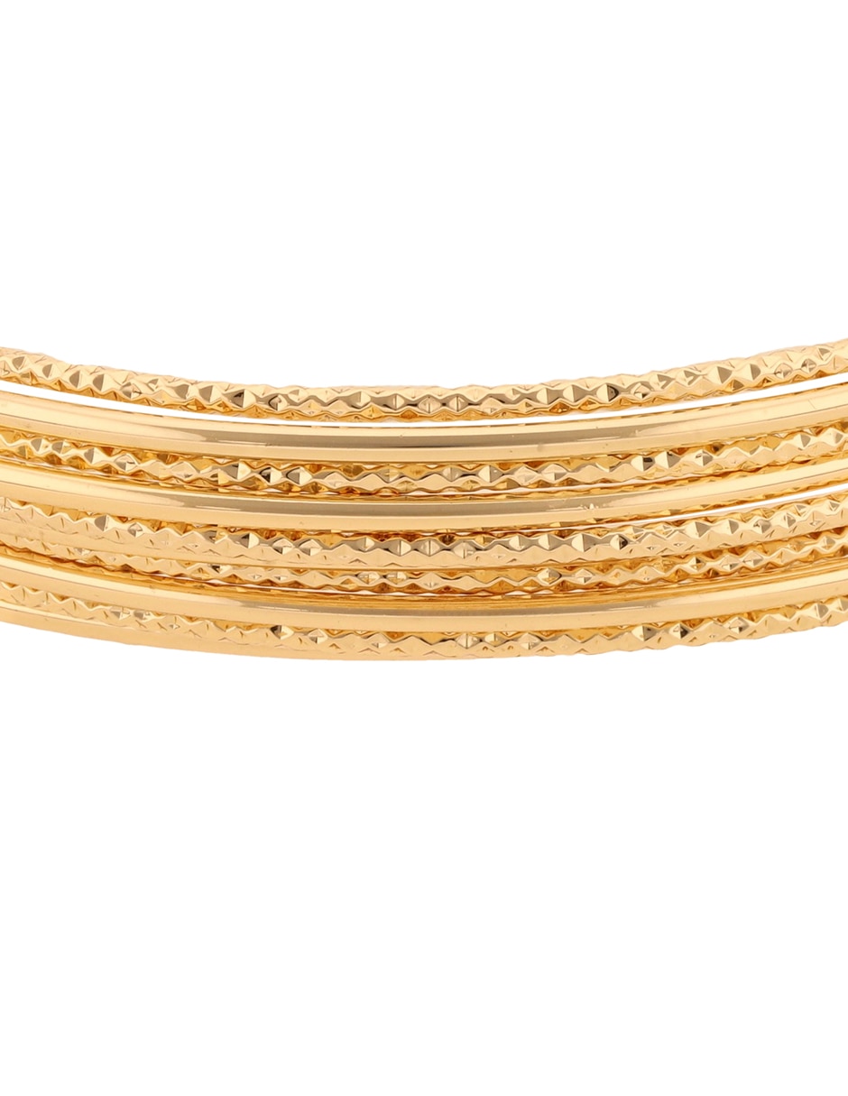 Pulsera Golden Orbit acabado brillante 3
