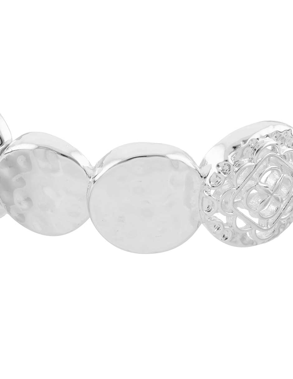 Pulsera Silver Coins acabado pulido 3