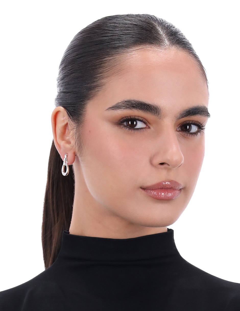 Aretes de gota con acabado pulido 2