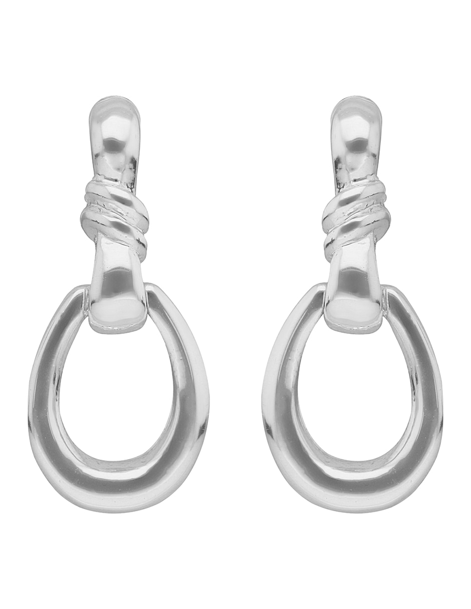 Aretes de gota con acabado pulido