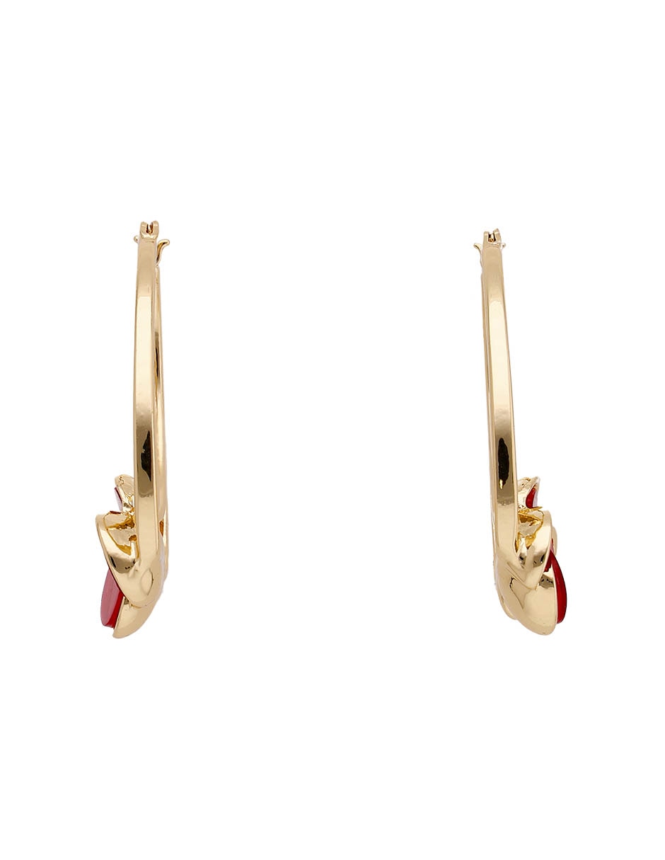 Aretes de flor Origami Flowers con acabado brillante 3