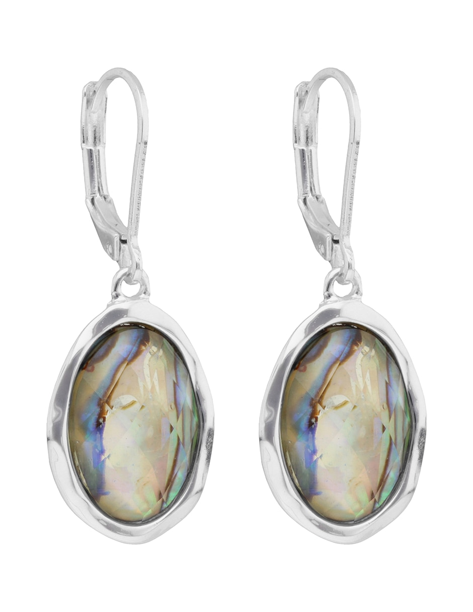 Aretes ovalados Ocean Abalone con acabado pulido 3