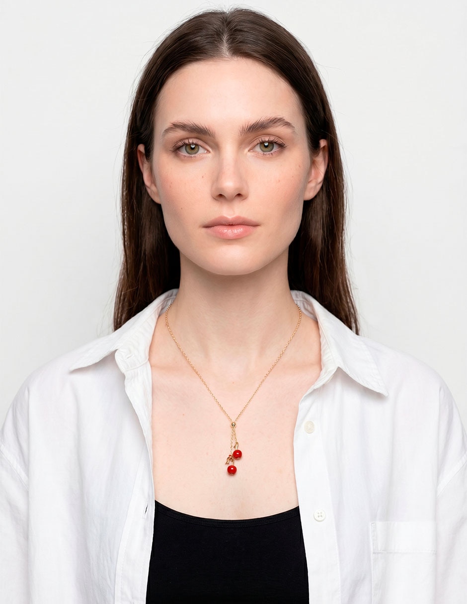 Collar de cerezas cherry charms 3