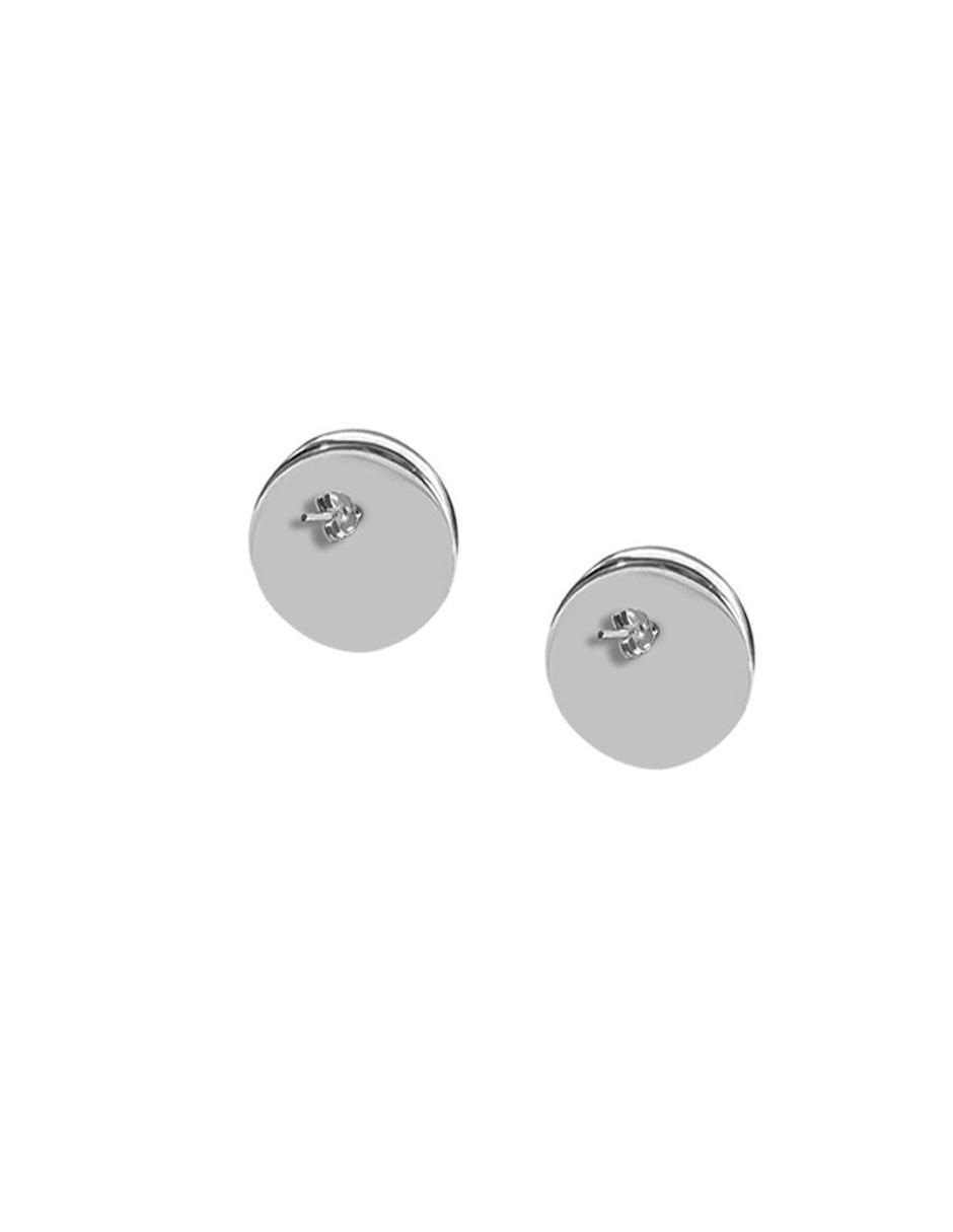 Broqueles circulares de plata P 925 con acabado brillante jade 3
