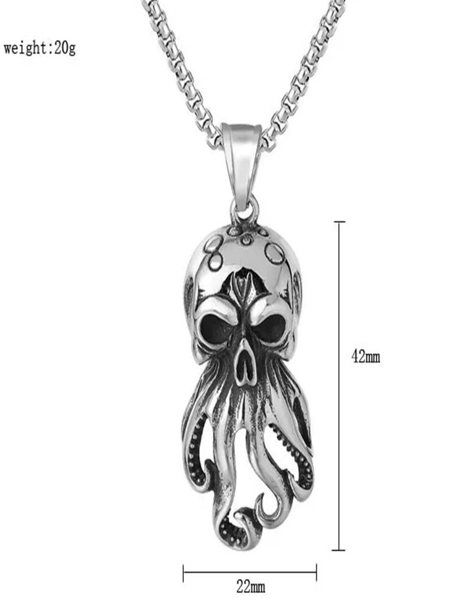 Collar con dije Calavera de calavera 4