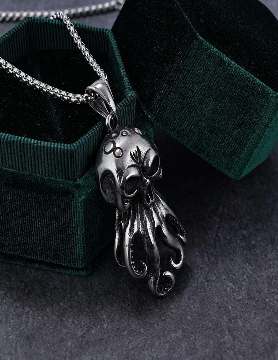 Collar con dije Calavera de calavera 3