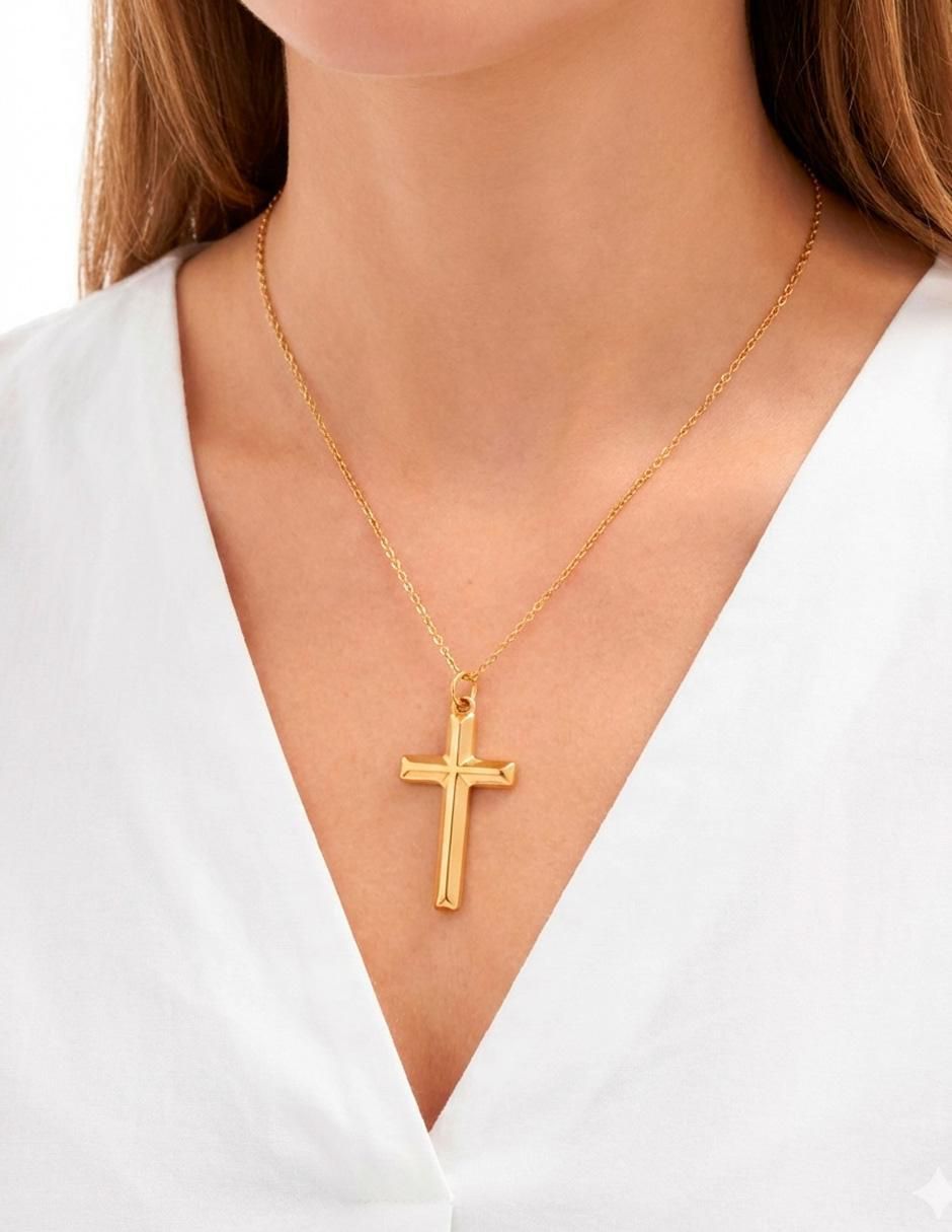 Collar con dije de cruz Joyería con Alma 4
