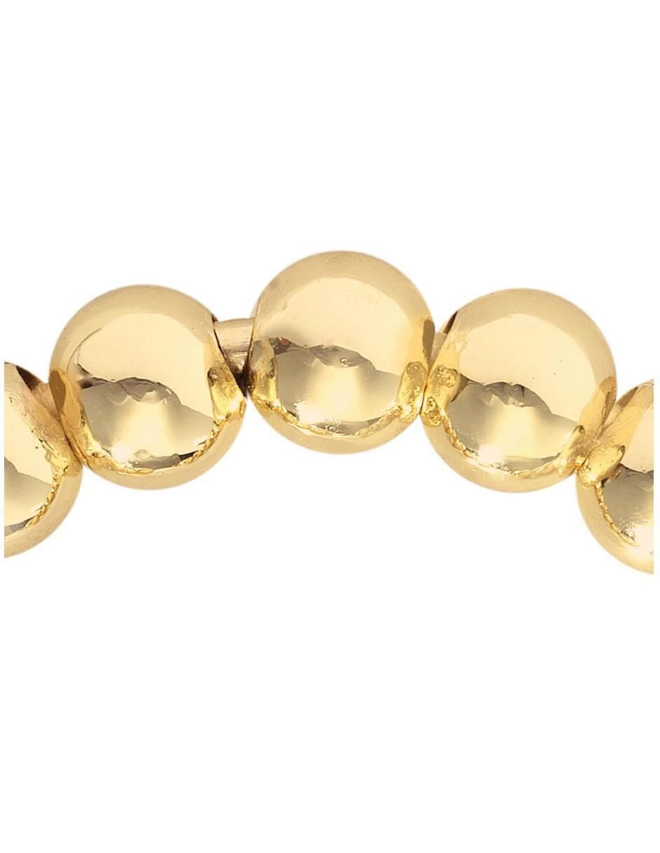 Arracadas de esfera 18 k con acabado chapa de oro 4
