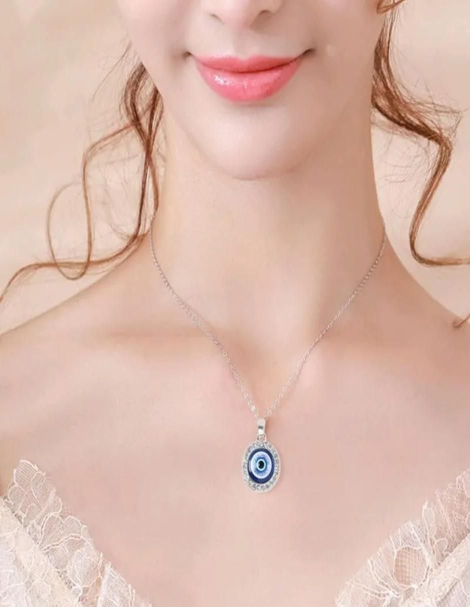 Collar y pulsera de ojo circonita 2