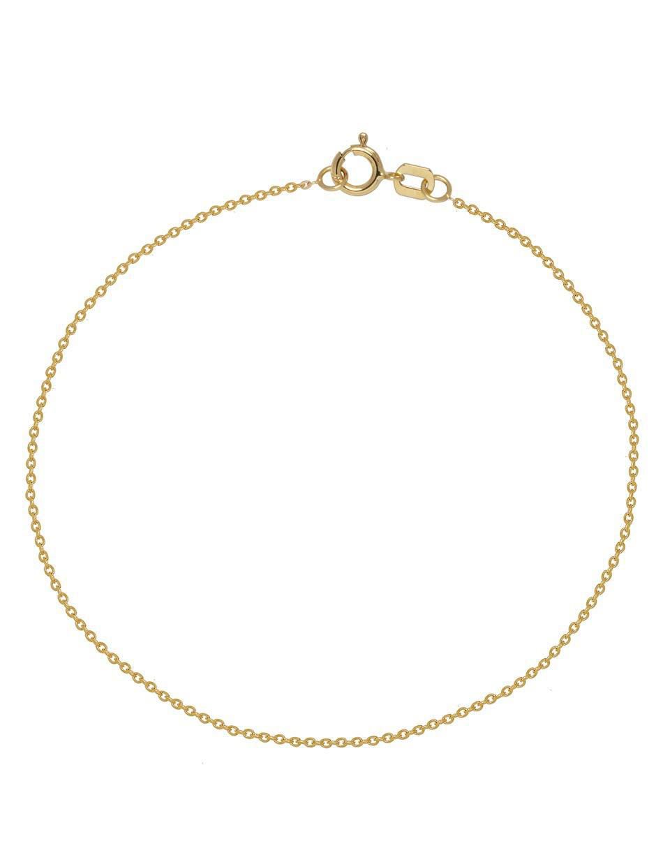 Pulsera horoz de oro 10 k con acabado pulido