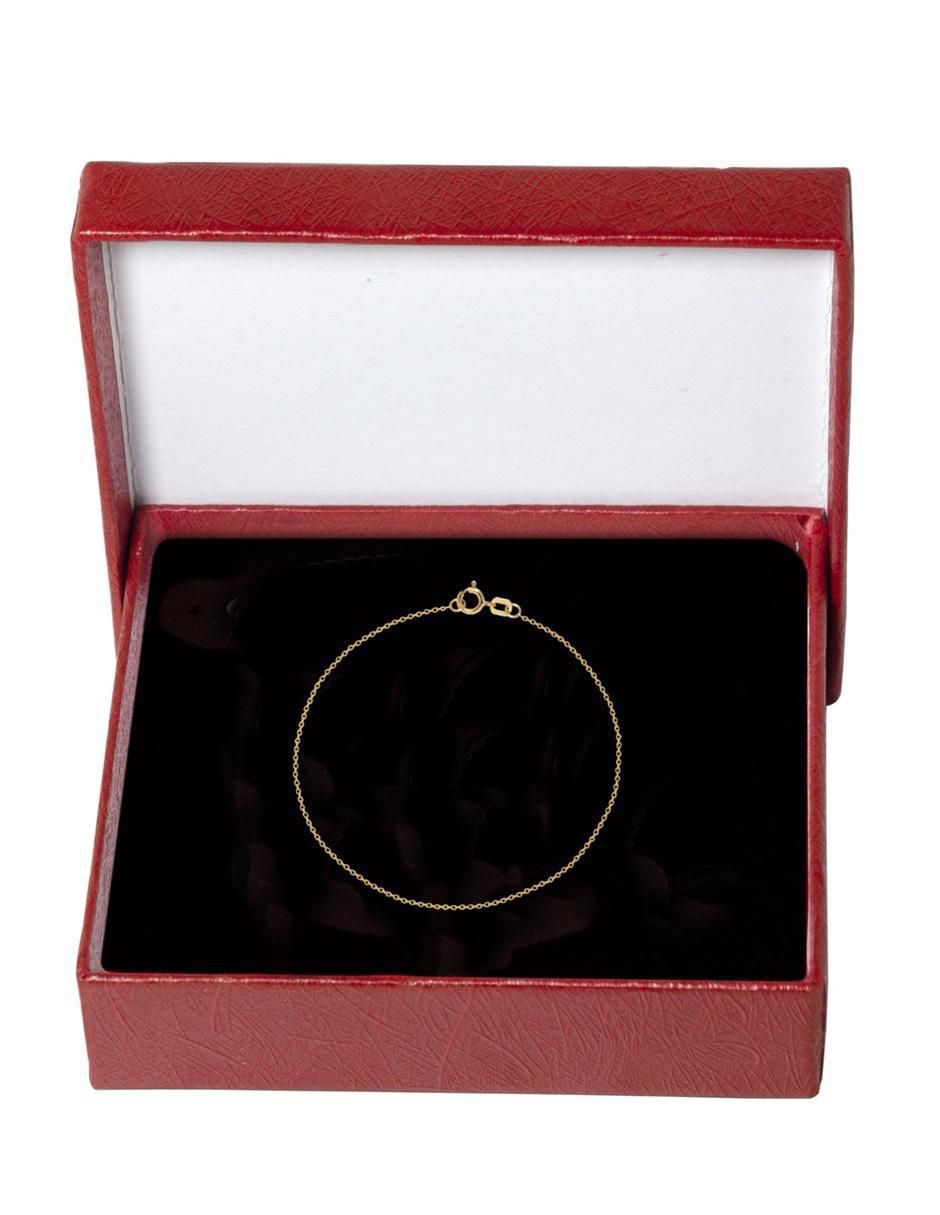 Pulsera horoz de oro 10 k con acabado pulido