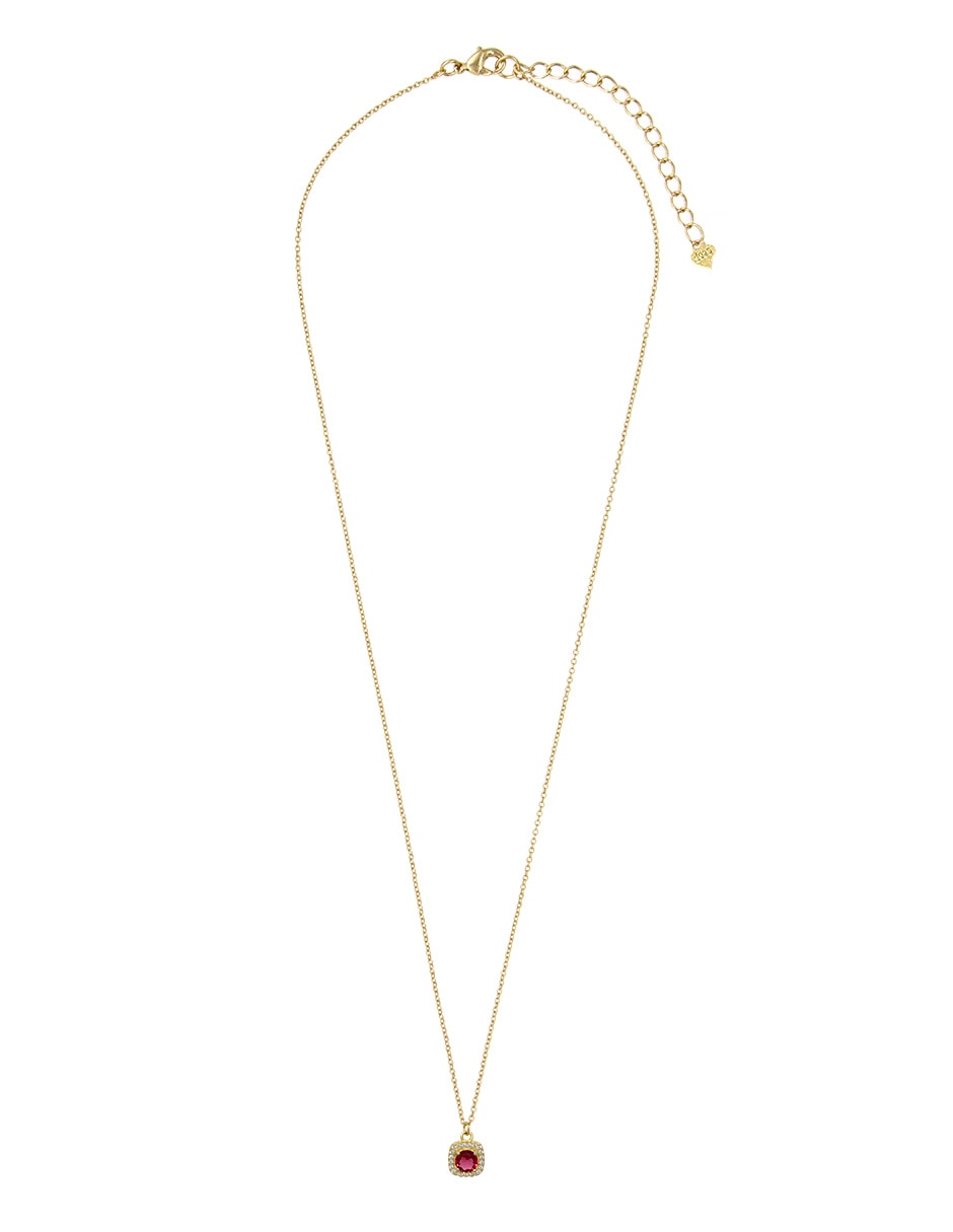 Collar con dije cuadrado CARRÉ de plata P 925