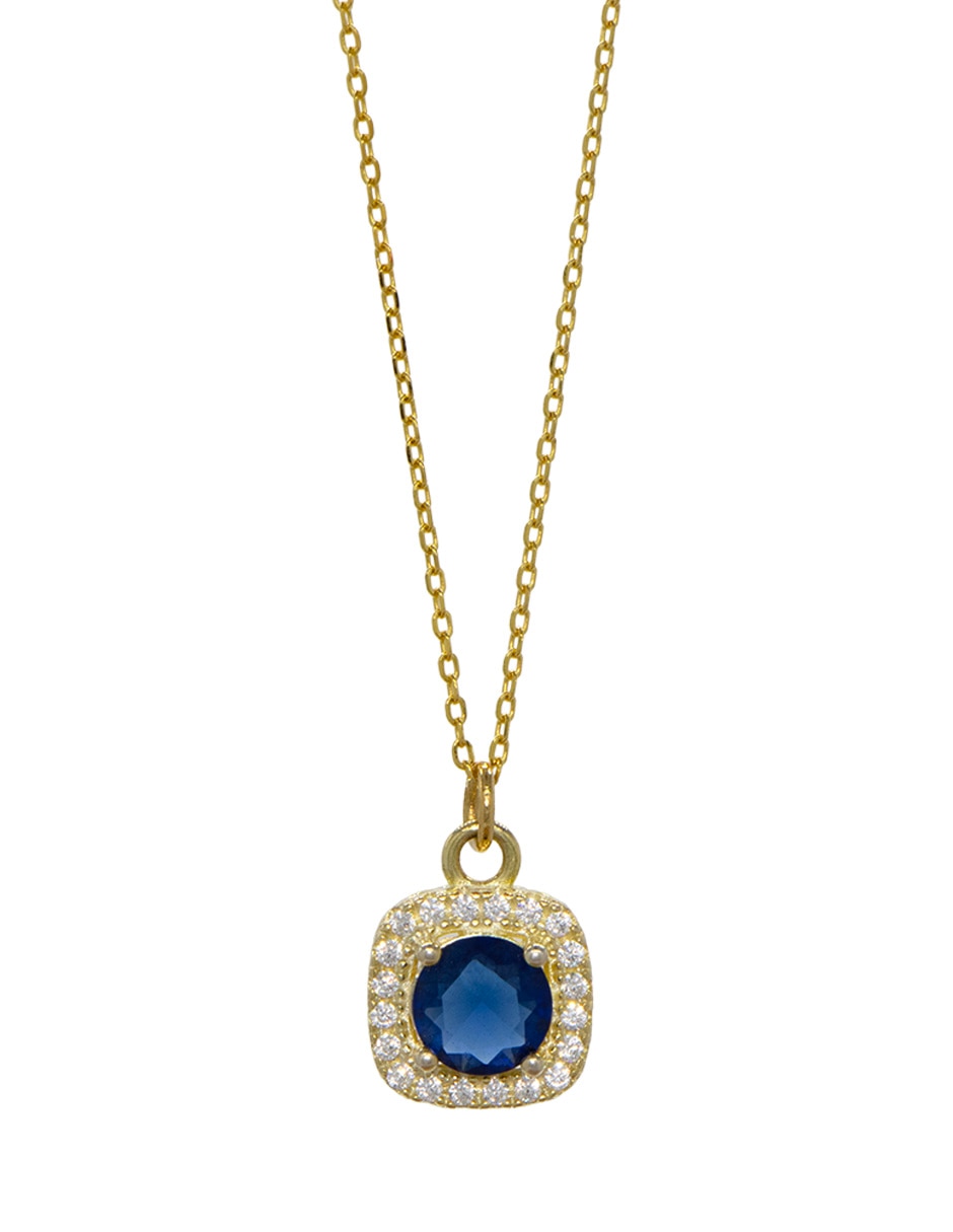 Collar con dije cuadrado CARRÉ de plata P 925