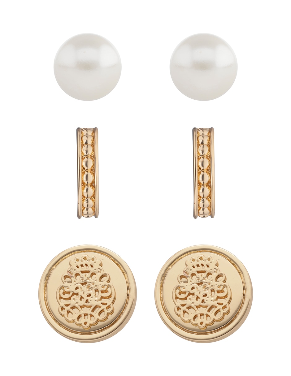 Aretes Ralph Lauren Adeline con acabado pulido