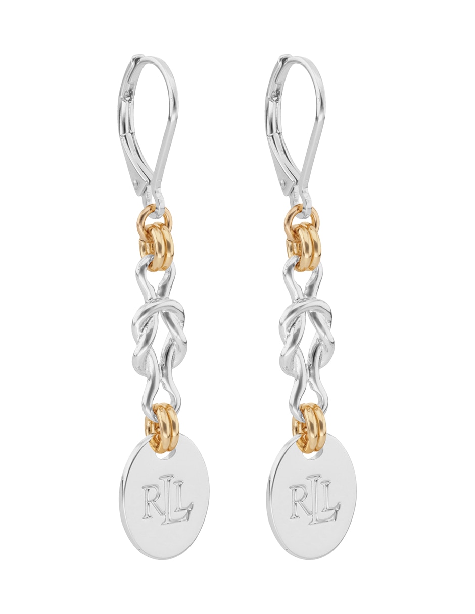 Aretes circulares Daisie con acabado pulido 3