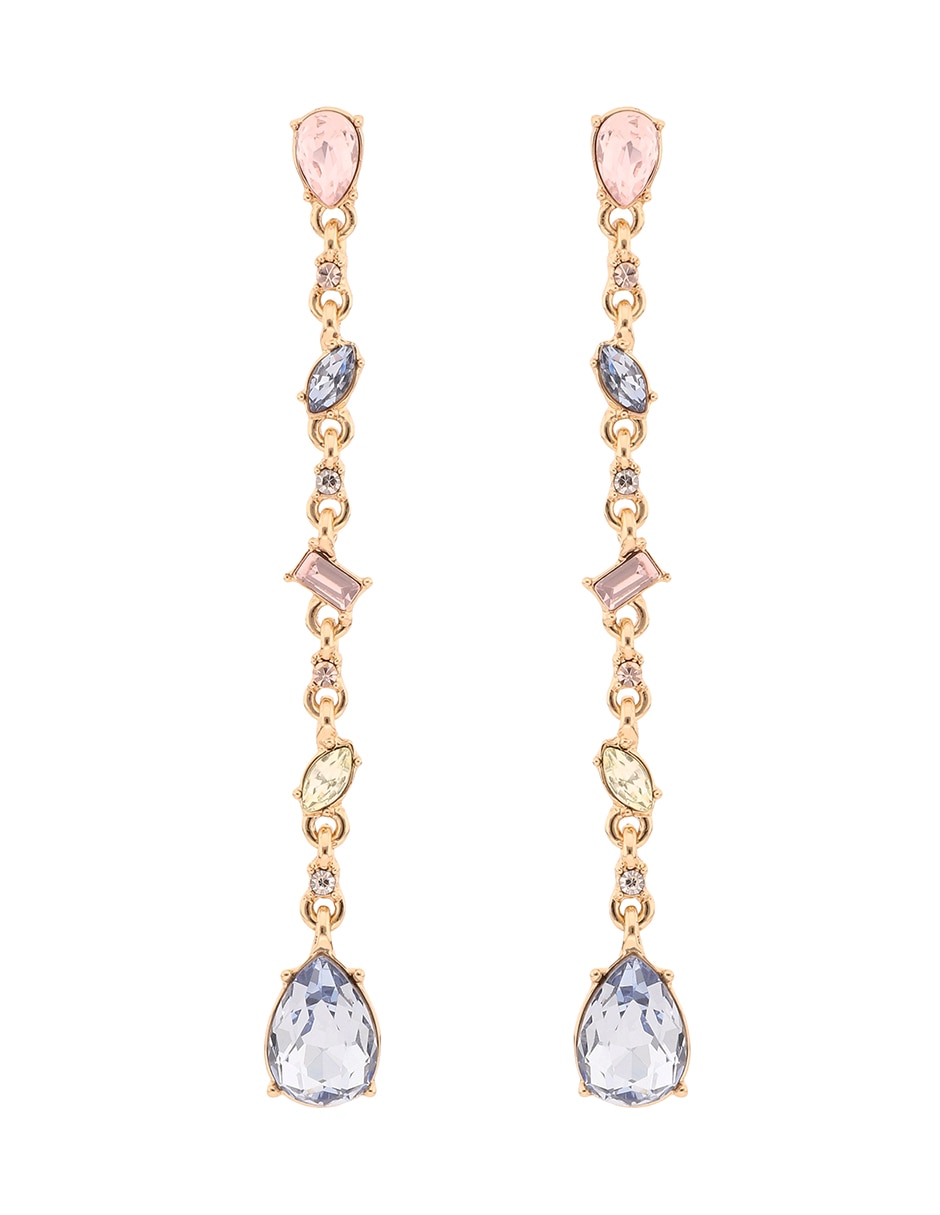 Aretes Rhinestone Rainbow con acabado brillante Aretes Rhinestone Rainbow con acabado brillante