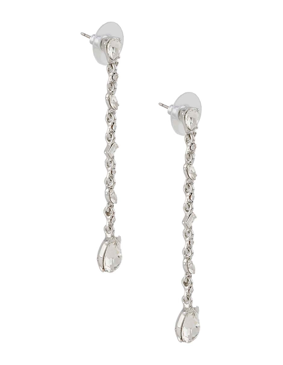 Aretes Rhinestone Rainbow con acabado brillante cristal 3