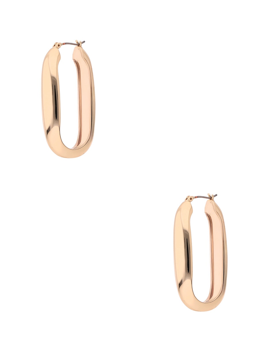 Aretes ovalados Sawyer con acabado pulido 4
