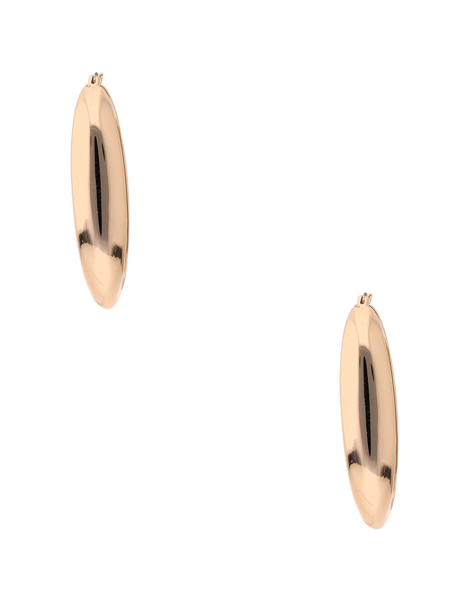 Aretes ovalados Sawyer con acabado pulido 2