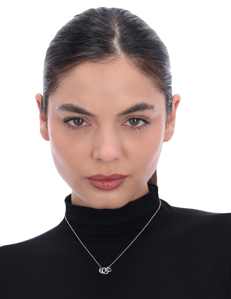 Collar circular Sterling Wavy Metal 2