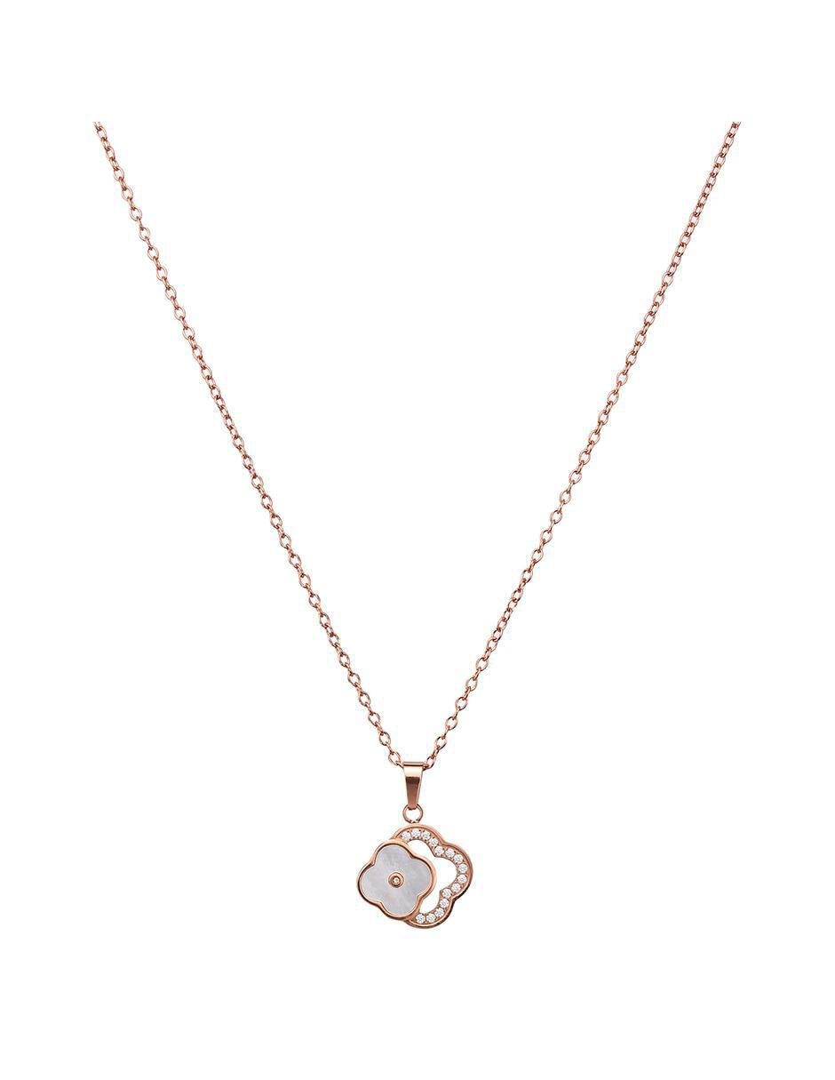 Collar con dije de trébol Bloom Essence