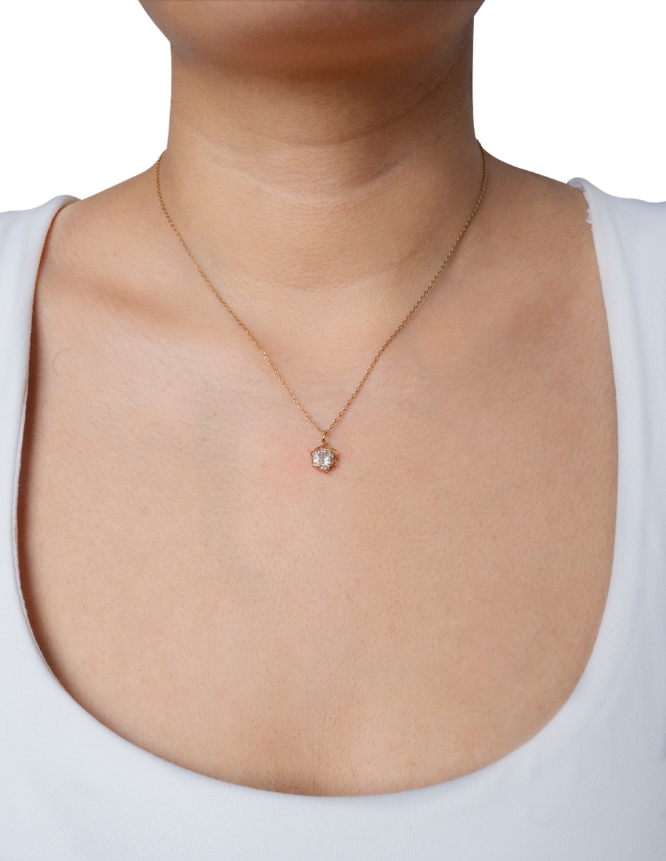 Collar con dije flor 2