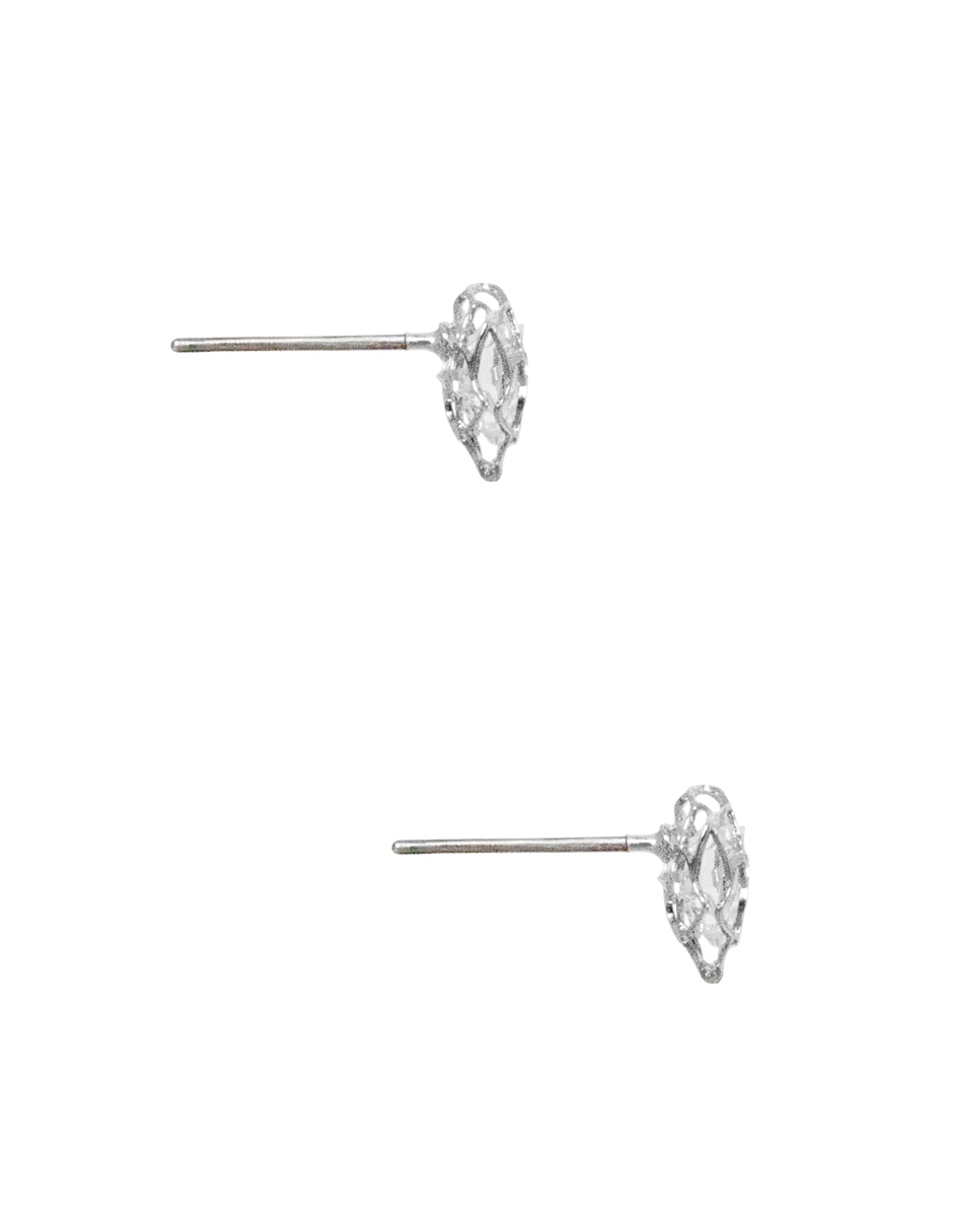 Broqueles de flor Westies zirconia