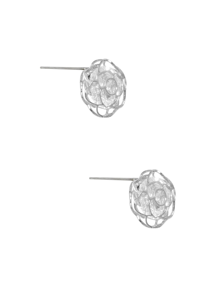 Broqueles de flor Westies zirconia